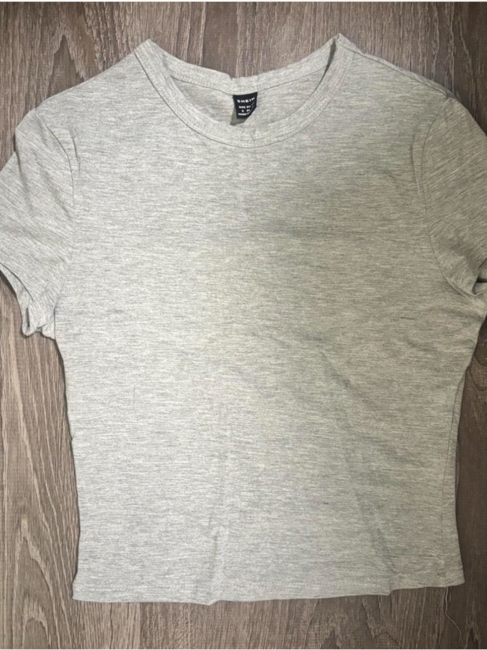 GREY BABY TEE